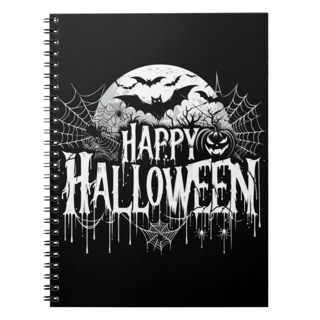 Cuaderno Arte de Halloween feliz (Frente)