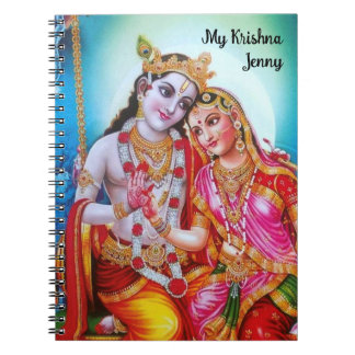 Cuaderno Arte de Hare Radhey Hare Krishna personalizado