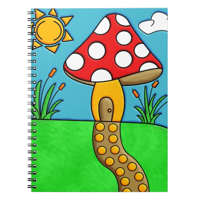 Cuaderno Arte de hongos caprichosos del bosque (Frente)