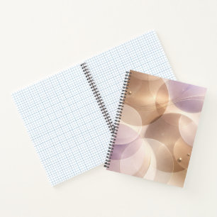 Cuaderno Arte de IA de círculos translúcidos superpuestos