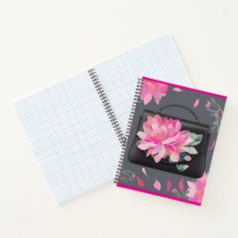 Cuaderno Arte de IA de Rosas en Flor
