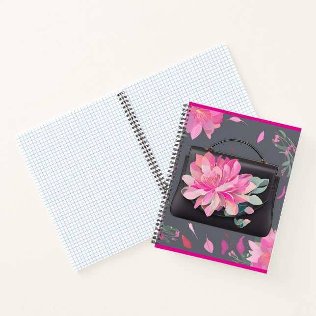 Cuaderno Arte de IA de Rosas en Flor  (Interior)
