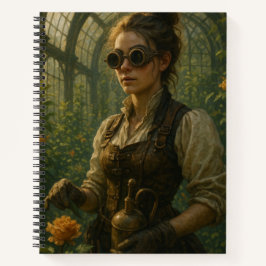 Cuaderno Arte de jardinero victoriano steampunk