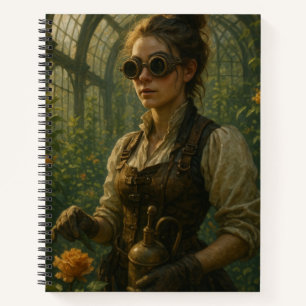 Cuaderno Arte de jardinero victoriano steampunk