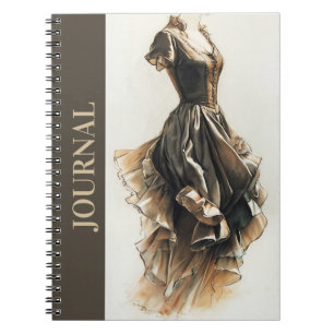 Cuaderno Arte de Journal de Vintage Little Black Vress (LBD