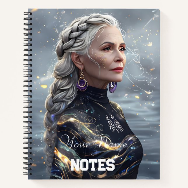 Cuaderno Arte de la atmósfera etérea simple - portátil (Anverso)