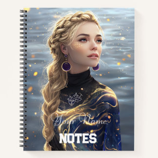 Cuaderno Arte de la atmósfera etérea simple - portátil