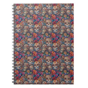 Cuaderno Arte de la calavera del azúcar - Día complicado de