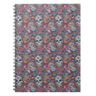 Cuaderno Arte de la calavera del azúcar - Día de la Muerte