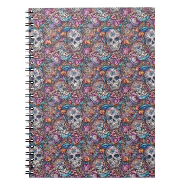 Cuaderno Arte de la calavera del azúcar - Día de la Muerte (Frente)