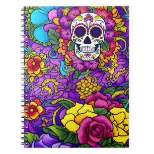 Cuaderno Arte de la calavera del azúcar - Día de los muerto