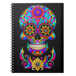 Cuaderno Arte de la calavera del azúcar - Folklore en color