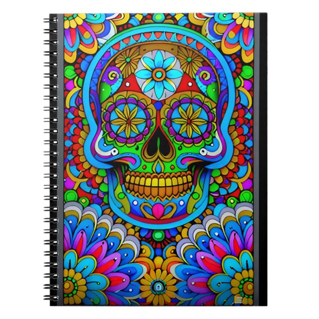 Cuaderno Arte de la calavera del azúcar - Un espectro de es (Frente)