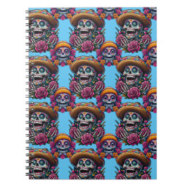 Cuaderno Arte de la calavera del azúcar - Vibrante Día de l