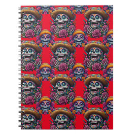 Cuaderno Arte de la calavera del azúcar - Vibrante Día de l