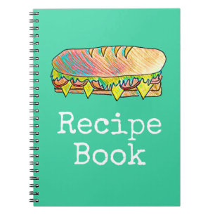 Cuaderno Arte de la comida del bocadillo del submarino de