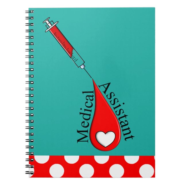 Cuaderno Arte de la gota de sangre del auxiliar médico (Frente)