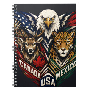 Cuaderno Arte de la Naturaleza Águila Ciervo Jaguar