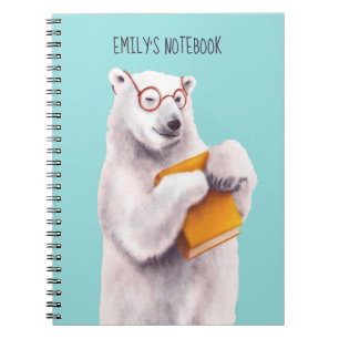 Cuaderno Arte de lectura de oso polar - Lover libro