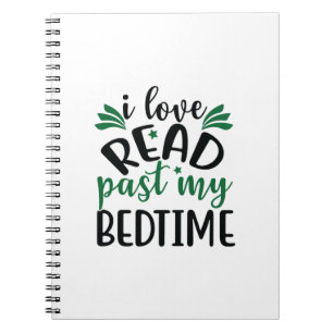Cuaderno Arte de lectura Me encanta leer hasta tarde