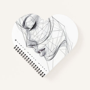 Cuaderno Arte de línea continua minimalista