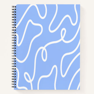 Cuaderno Arte de línea minimalista moderna lavanda púrpura
