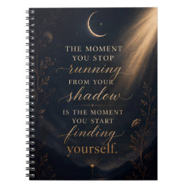Cuaderno Arte de Luna Dorada Trabajo de Sombra de Autodescu