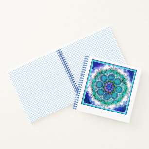 Cuaderno Arte de mandala azul