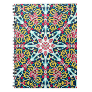 Cuaderno Arte de Mandala de Roseta Ornamental Colorida
