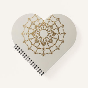 Cuaderno Arte de Mandala elegante minimalista moderno