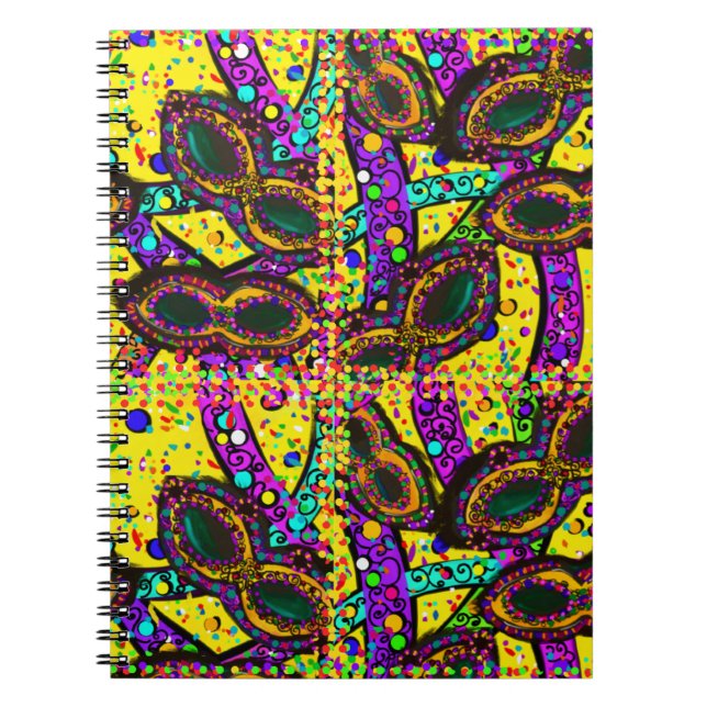 Cuaderno Arte de Mardi Gras (Frente)