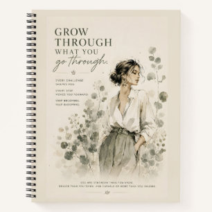 Cuaderno Arte de Moda Botánica Inspiradora