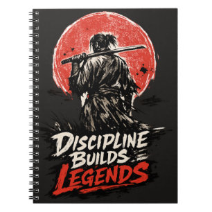 Cuaderno Arte de Motivación de Disciplina de Samurái