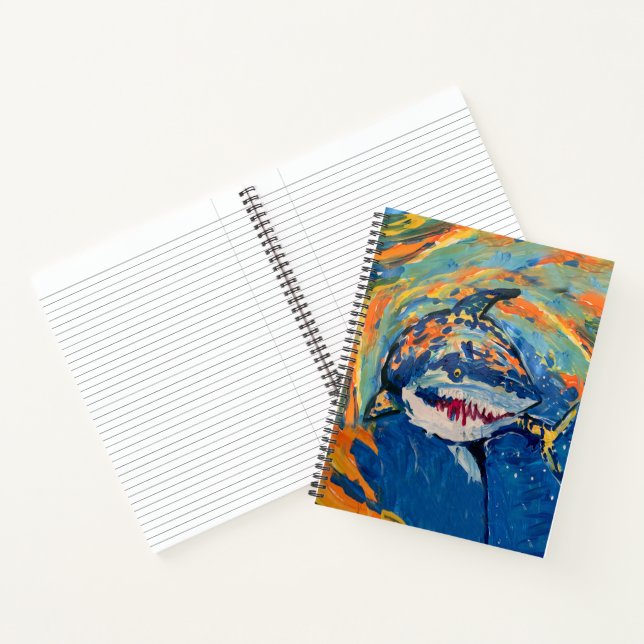 Cuaderno "Arte de niños" de tiburón (Interior)
