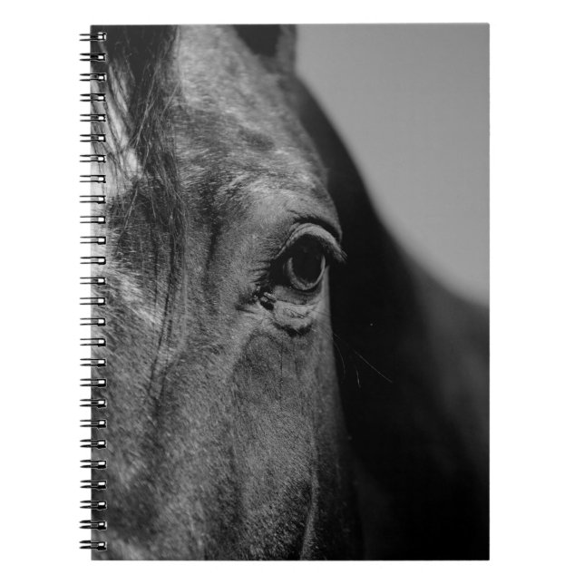 Cuaderno Arte de Ojo de Caballo Blanco Negro (Frente)