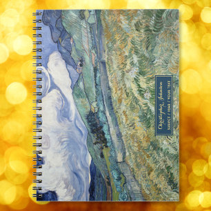 Cuaderno Arte de paisaje de Vincent Van Gogh con monograma