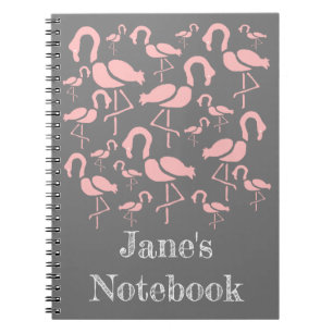 Cuaderno Arte de pájaro Fun Pink