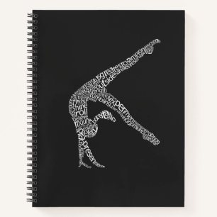Cuaderno Arte de palabras de gimnasta