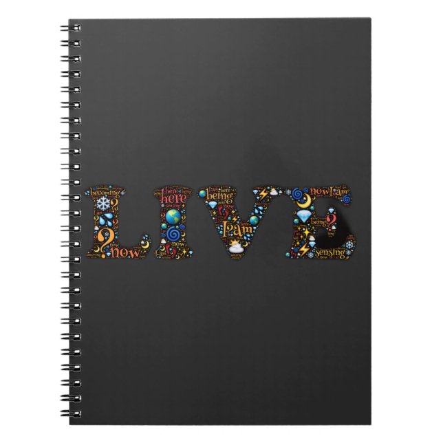 Cuaderno Arte de palabras inspiradoras para vivir en el pre (Frente)