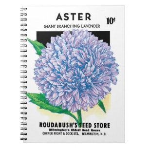 Cuaderno Arte de Paquete de Semillas Antiguas, Flores de As