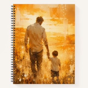 Cuaderno Arte de pared de lienzo de acuarela de puesta de s