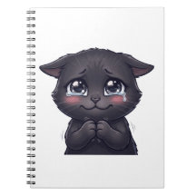 Arte de pared en lienzo de gato negro llorando ado