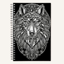 Cuaderno Arte de pared León de Cristal | Arte de línea blan