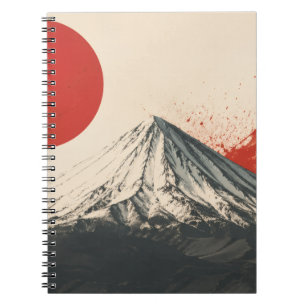 Cuaderno Arte de pared minimalista del Monte Damavand – Sol