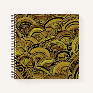 Cuaderno Arte de patrón pintado a mano y digitalmente 15