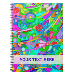 Cuaderno Arte de patrón pintado a mano y digitalmente 18