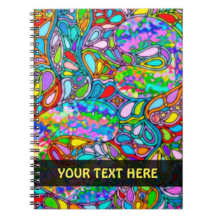 Cuaderno Arte de patrón pintado a mano y digitalmente 54