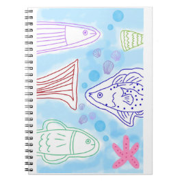Cuaderno Arte de peces junto al mar