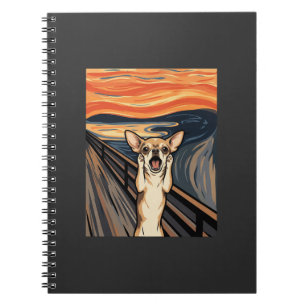 Cuaderno Arte de perro expresionista grita Chihuahua_1