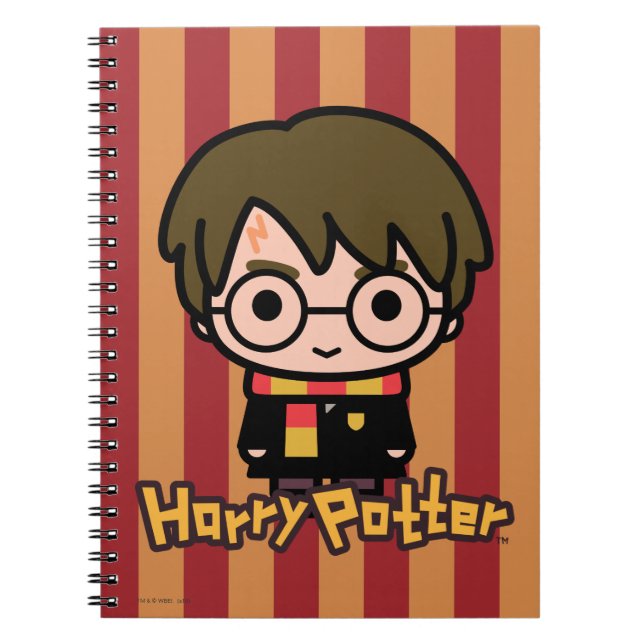 Cuaderno Arte de Personaje de Dibujos Animados de Harry Pot (Frente)